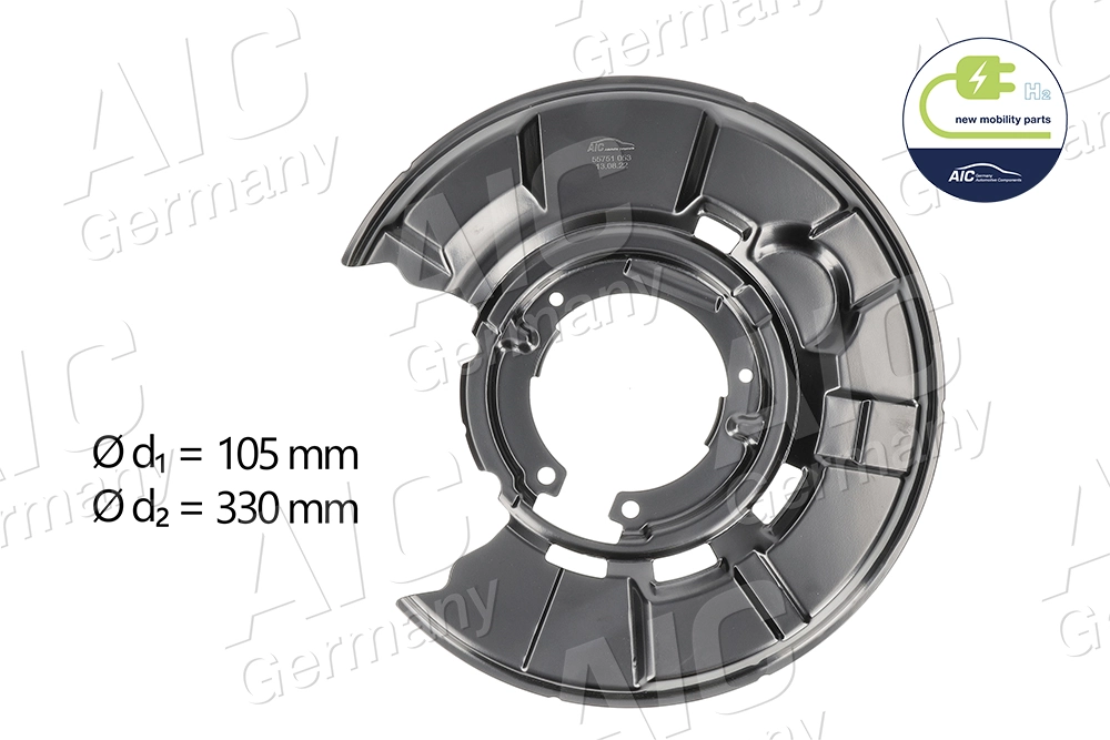 Splash Guard, brake disc NEW MOBILITY PARTS 55751