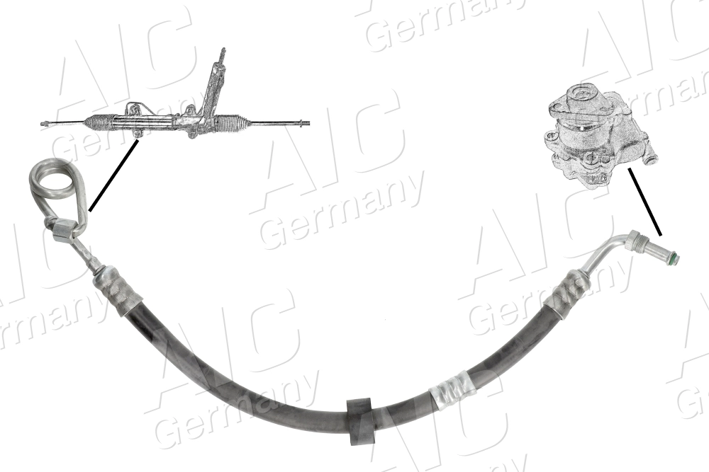 Hydraulic Hose, steering Original AIC Quality 54944