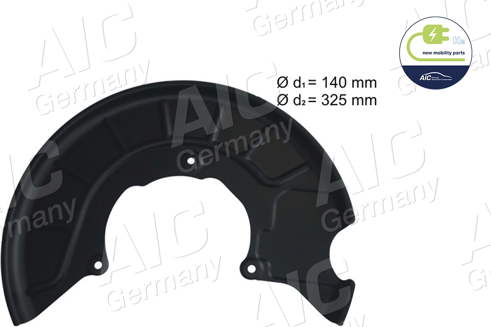 Splash Guard, brake disc NEW MOBILITY PARTS 54846