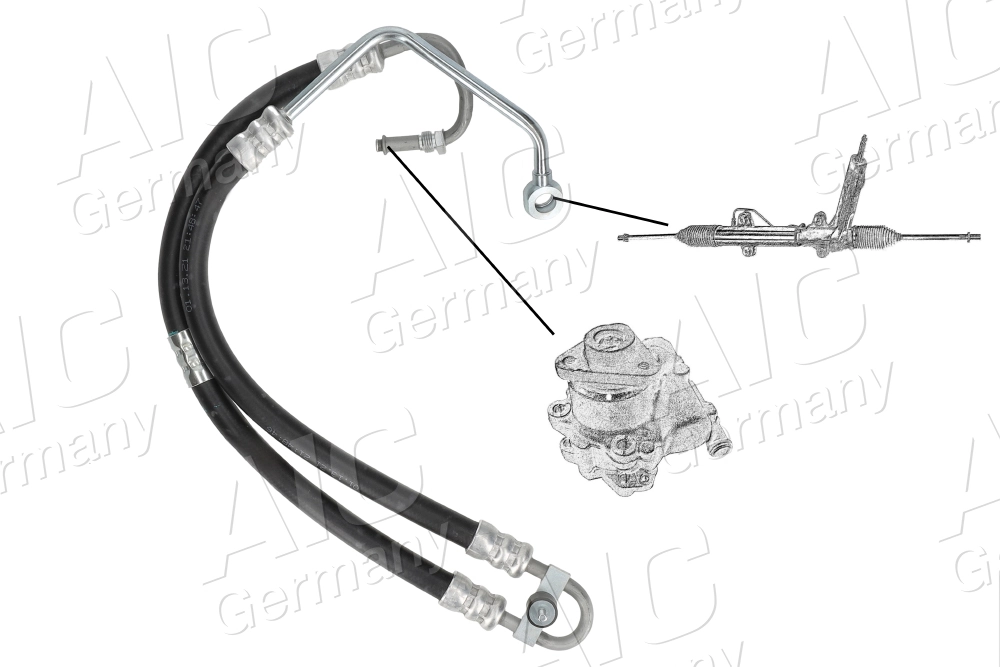 Hydraulic Hose, steering Original AIC Quality 57681