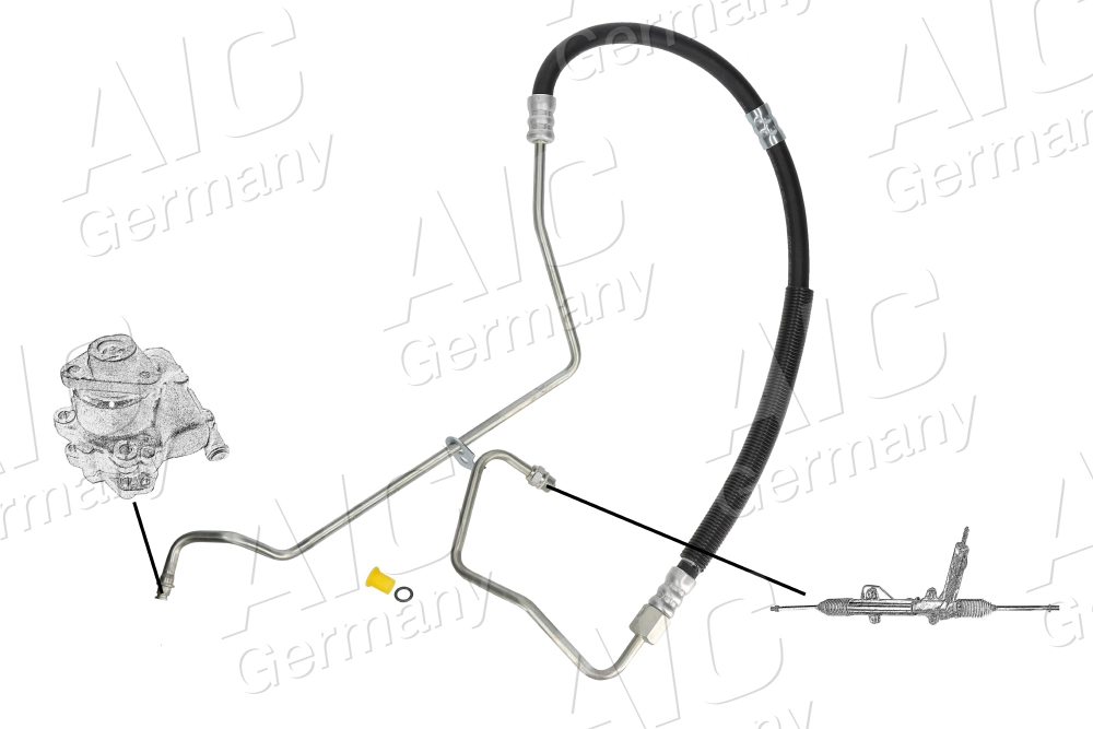 Hydraulic Hose, steering Original AIC Quality 57169