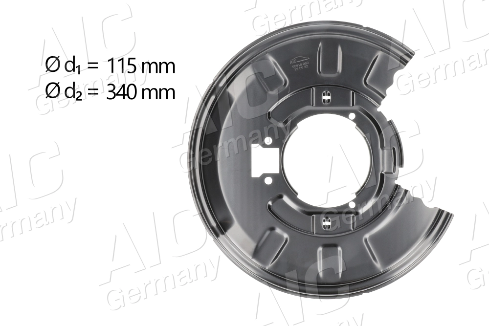 Splash Guard, brake disc Original AIC Quality 55910