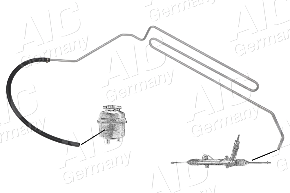 Hydraulic Hose, steering Original AIC Quality 57164