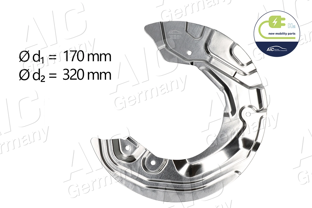 Splash Guard, brake disc NEW MOBILITY PARTS 55739