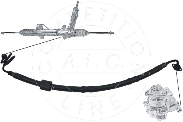 Hydraulic Hose, steering Original AIC Quality 58285
