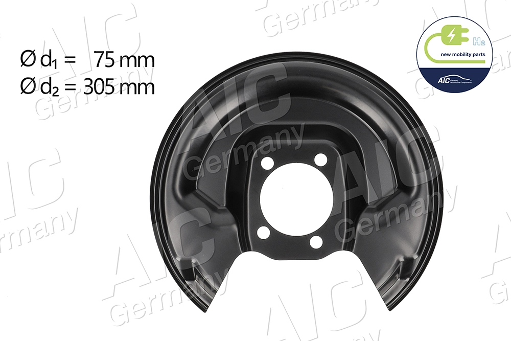 Splash Guard, brake disc NEW MOBILITY PARTS 58262
