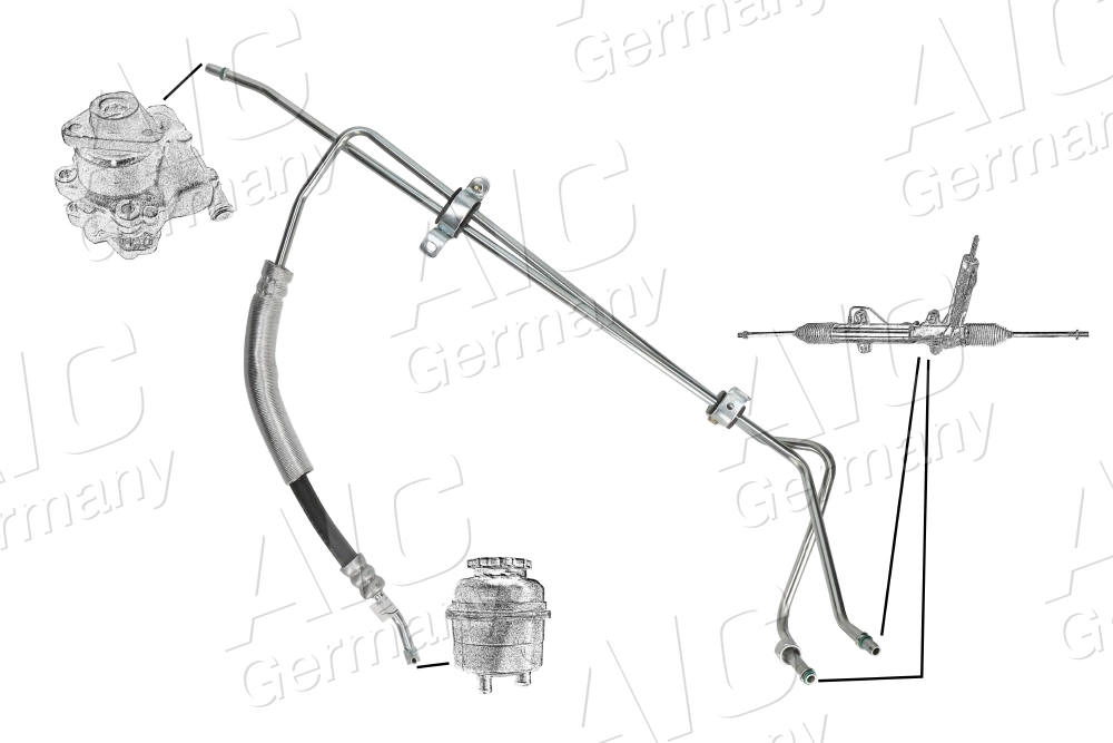 Hydraulic Hose, steering Original AIC Quality 54986