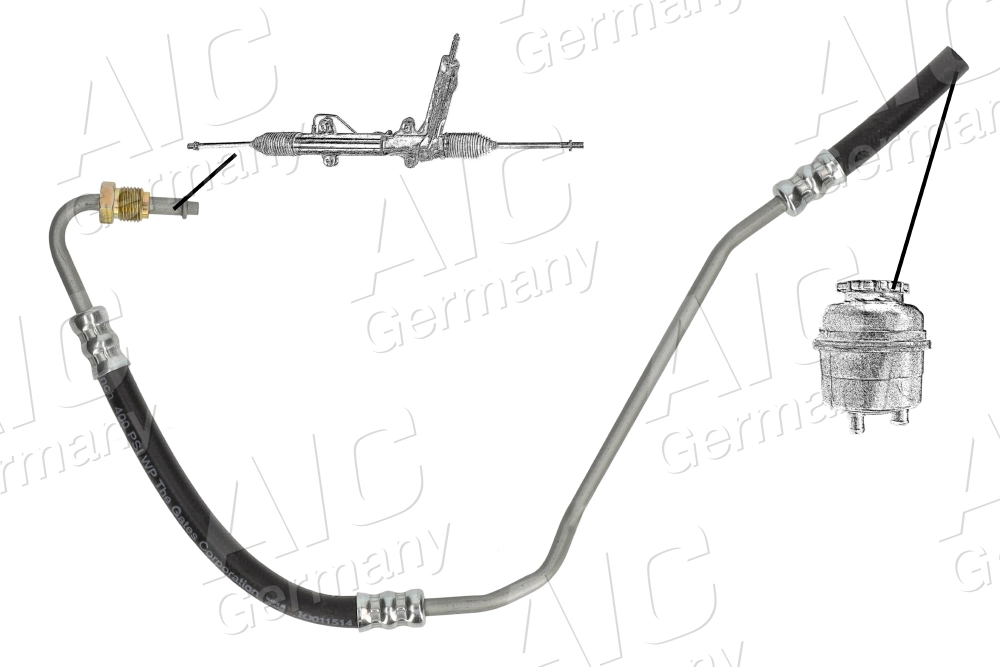 Hydraulic Hose, steering Original AIC Quality 57193
