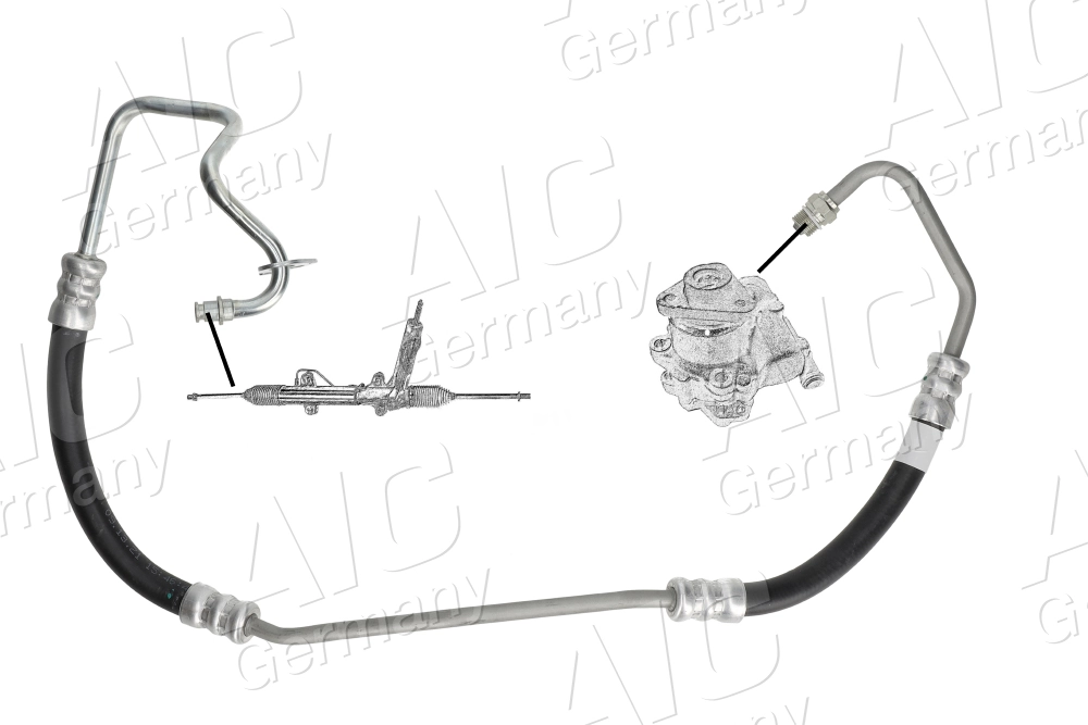 Hydraulic Hose, steering Original AIC Quality 58408
