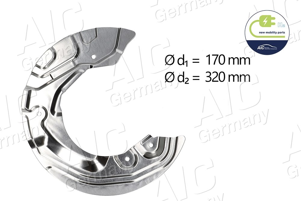 Splash Guard, brake disc NEW MOBILITY PARTS 55738