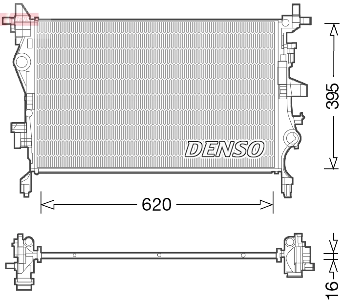 Radiator, engine cooling DRM06036