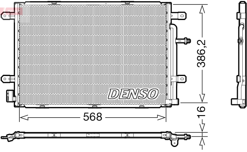 Condenser, air conditioning DCN02039
