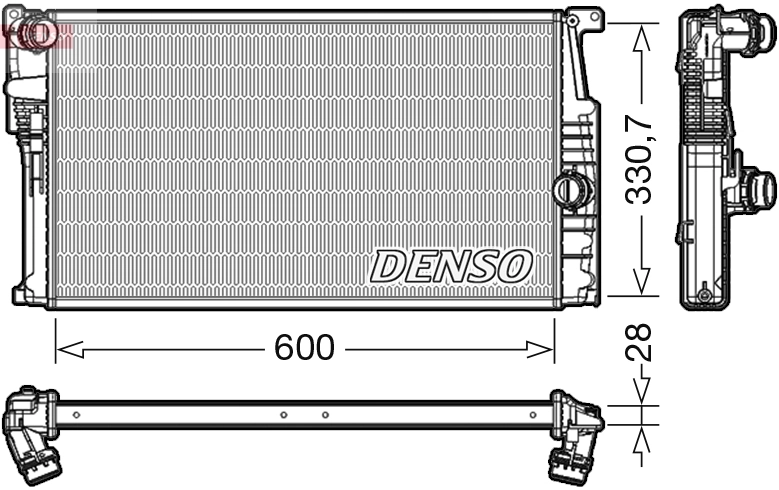 Radiator, engine cooling DRM05015
