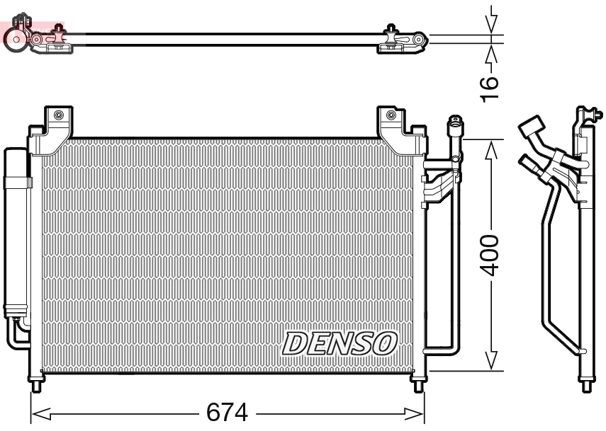 Condenser, air conditioning DCN44013