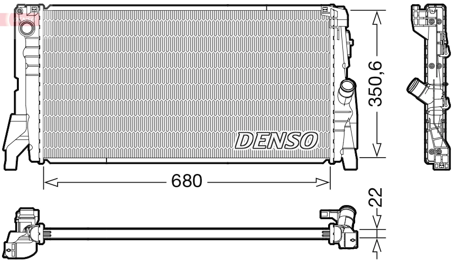 Radiator, engine cooling DRM05118