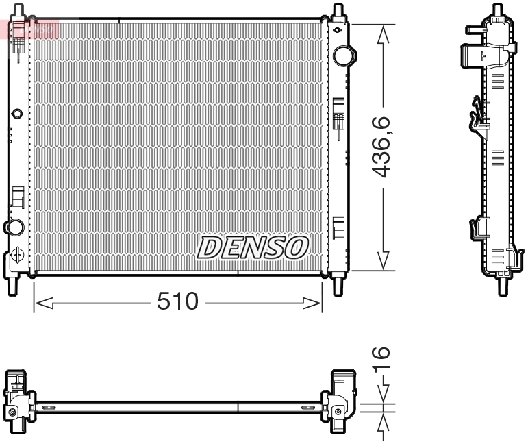 Radiator, engine cooling DRM46078