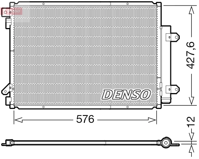Condenser, air conditioning DCN47008