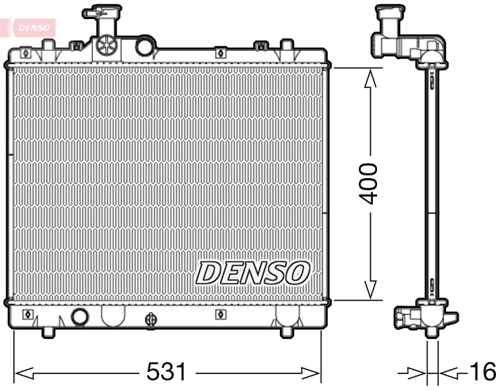 Radiator, engine cooling DRM47034