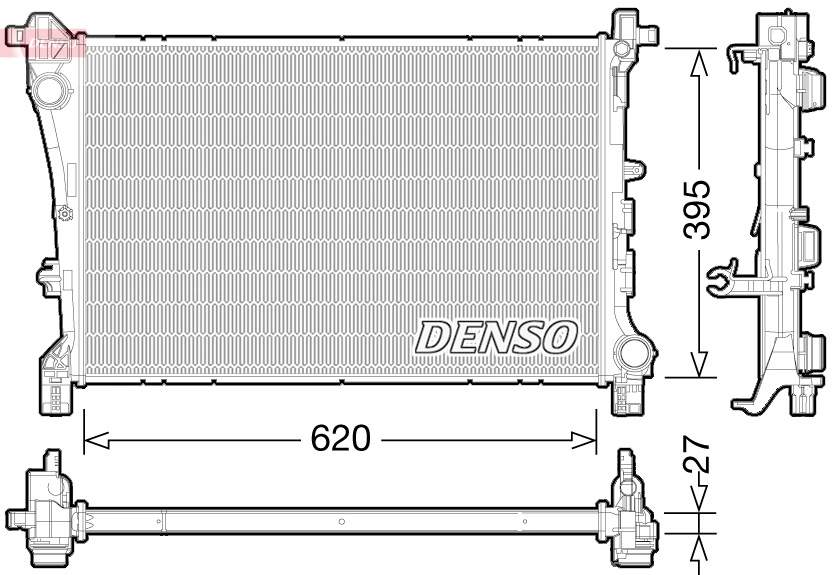 Radiator, engine cooling DRM09167