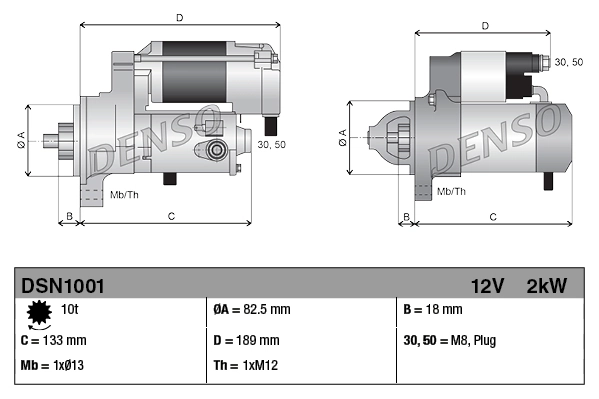 DENSO DSN1001 Starter