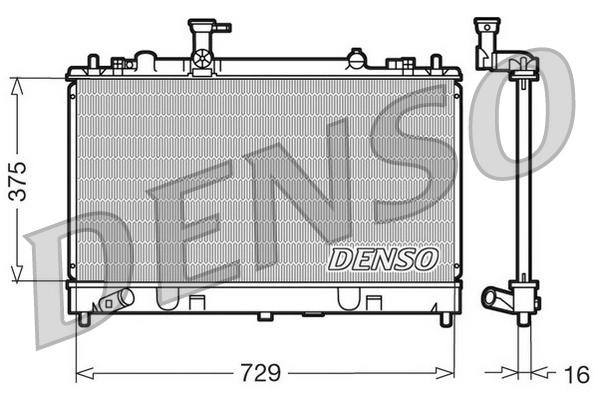 Radiator, engine cooling DRM44011