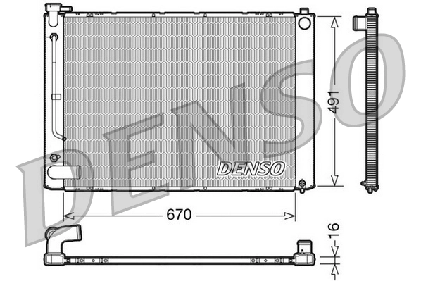 Radiator, engine cooling DRM50055