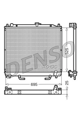 Radiator, engine cooling DRM45015