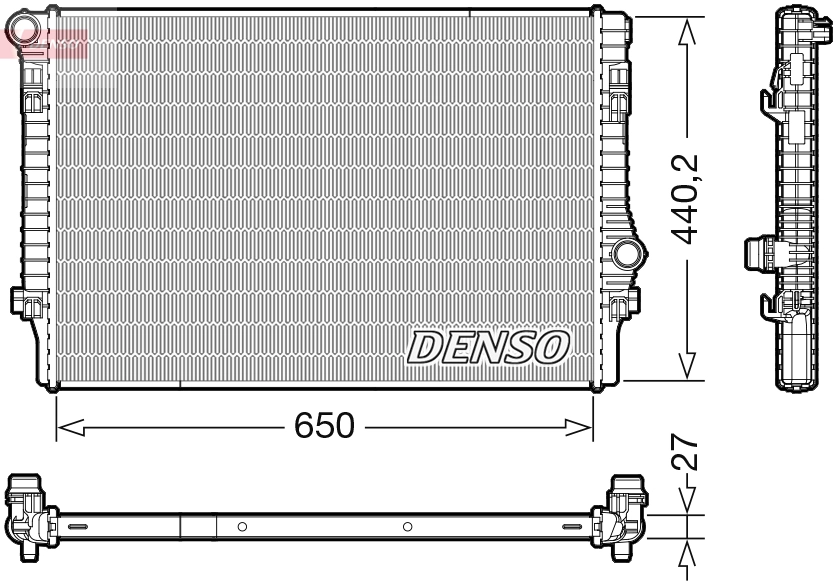Radiator, engine cooling DRM32049