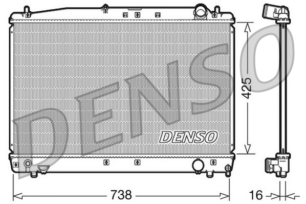 Radiator, engine cooling DRM50033