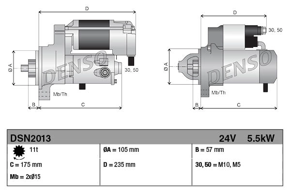 DENSO DSN2013 Starter