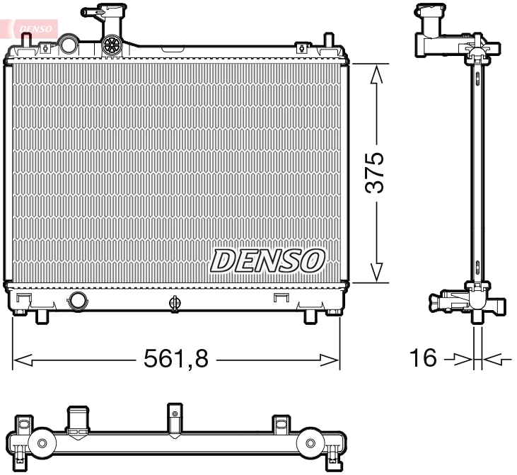 Radiator, engine cooling DRM47044