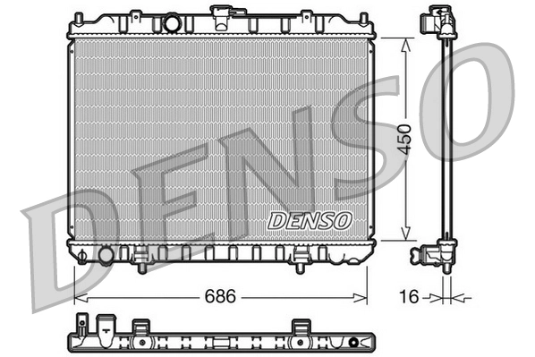 Radiator, engine cooling DRM46004