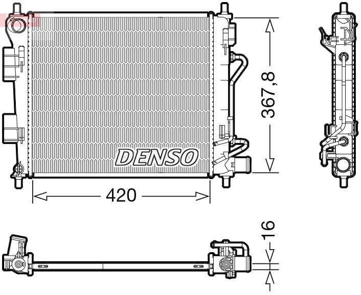 Radiator, engine cooling DRM41018