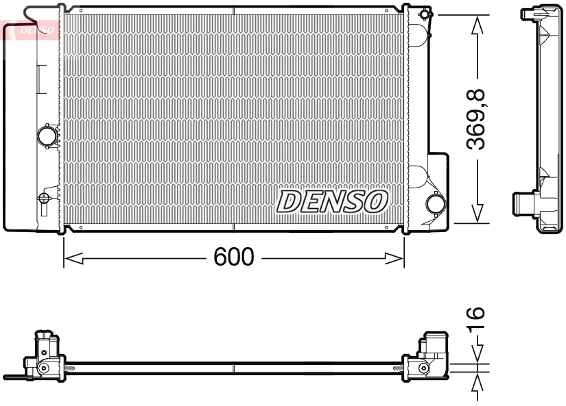 Radiator, engine cooling DRM50126