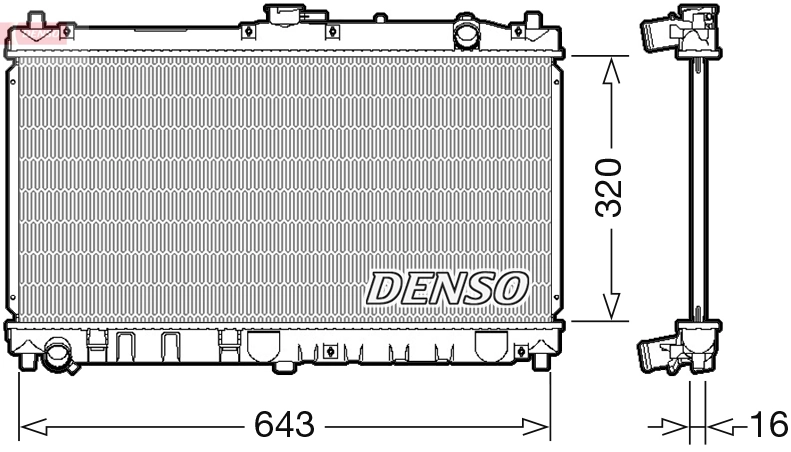 Radiator, engine cooling DRM44031