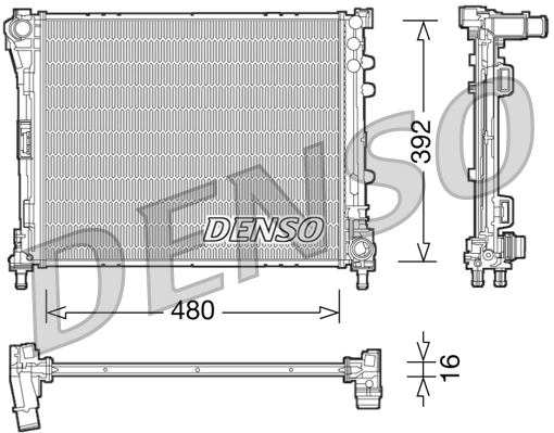 Radiator, engine cooling DRM09087