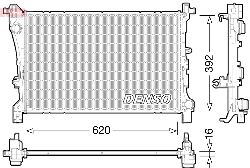 Radiator, engine cooling DRM09166