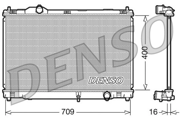 Radiator, engine cooling DRM51008