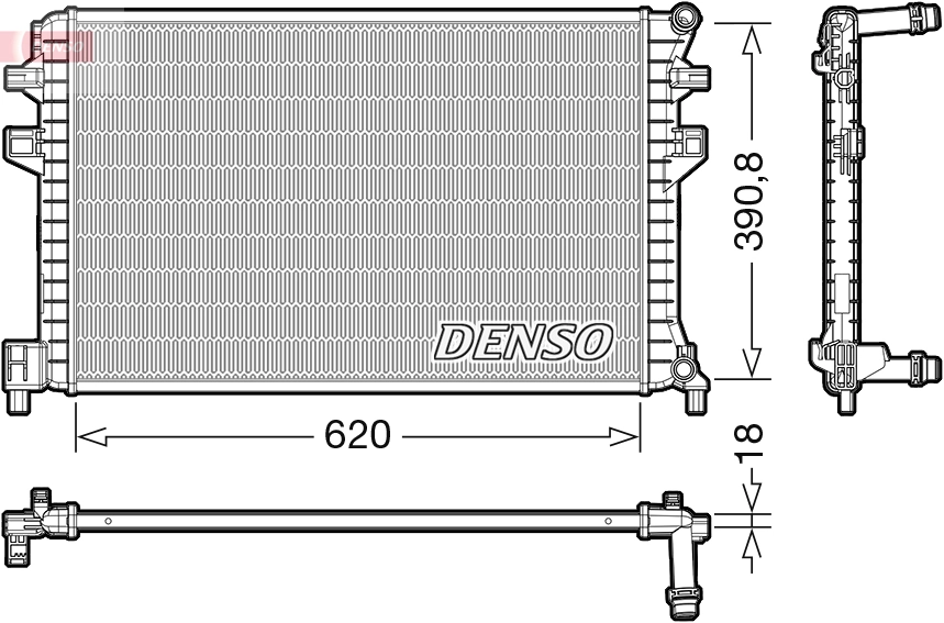 Radiator, engine cooling DRM02018