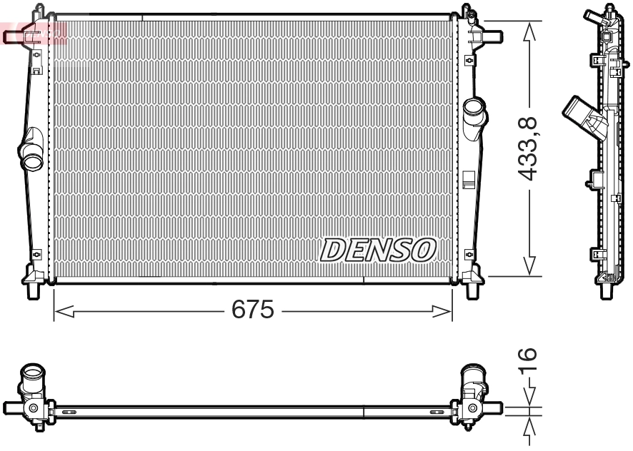 Radiator, engine cooling DRM44054