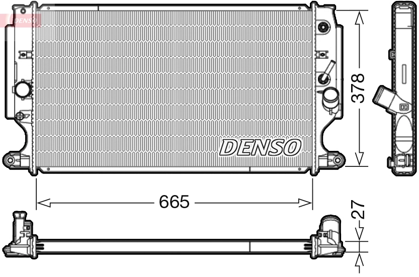 Radiator, engine cooling DRM50088