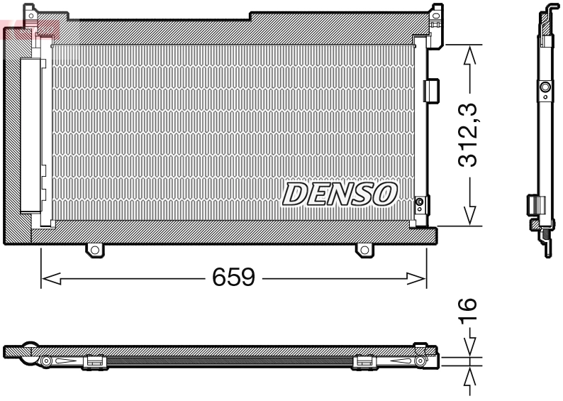 Condenser, air conditioning DCN36006