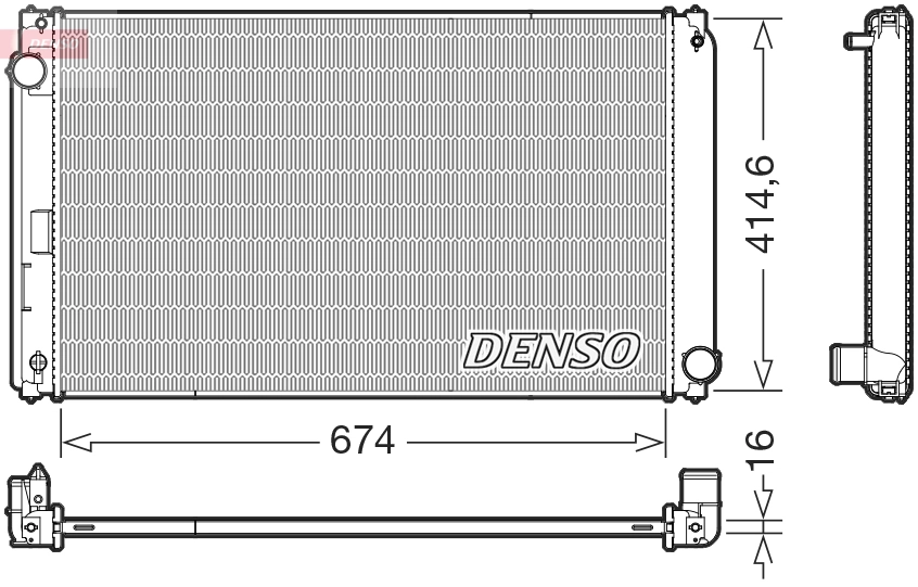 Radiator, engine cooling DRM50149