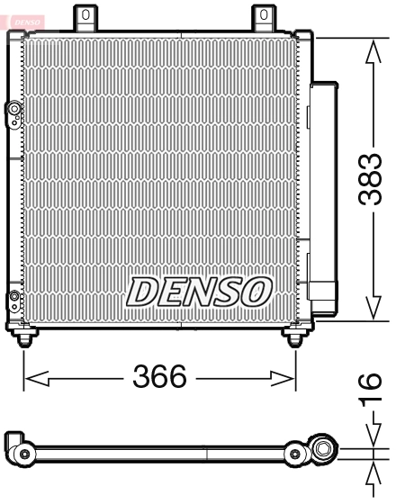 Condenser, air conditioning DCN45007