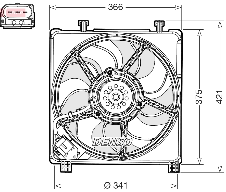 Fan, engine cooling DER32017