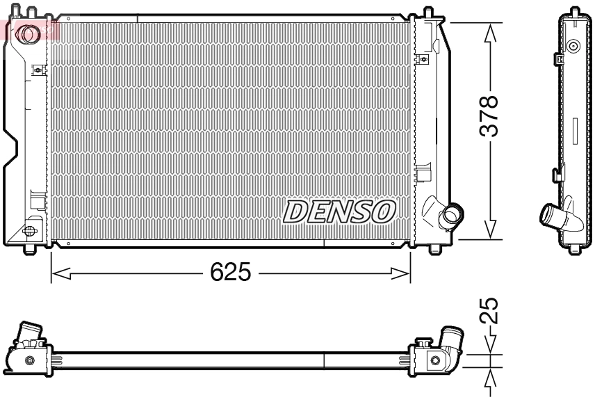 Radiator, engine cooling DRM50119