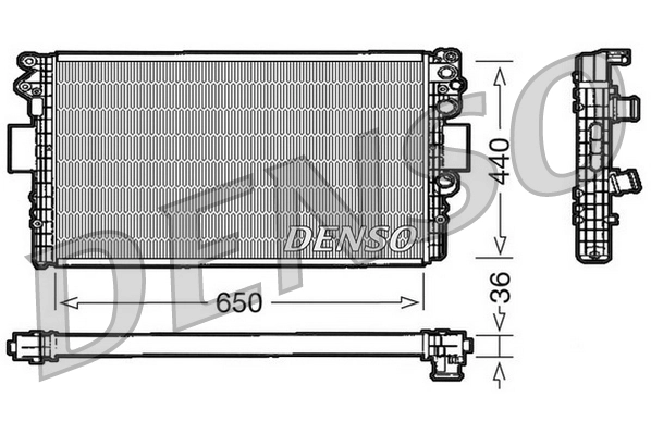 Radiator, engine cooling DRM12004