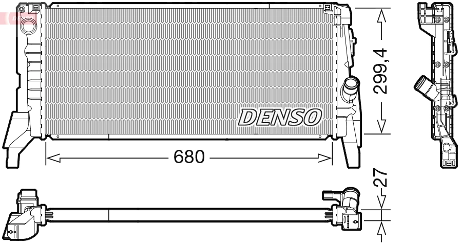 Radiator, engine cooling DRM05119