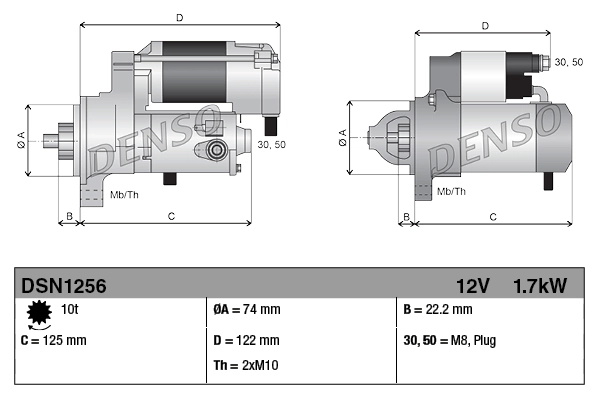 DENSO DSN1256 Starter