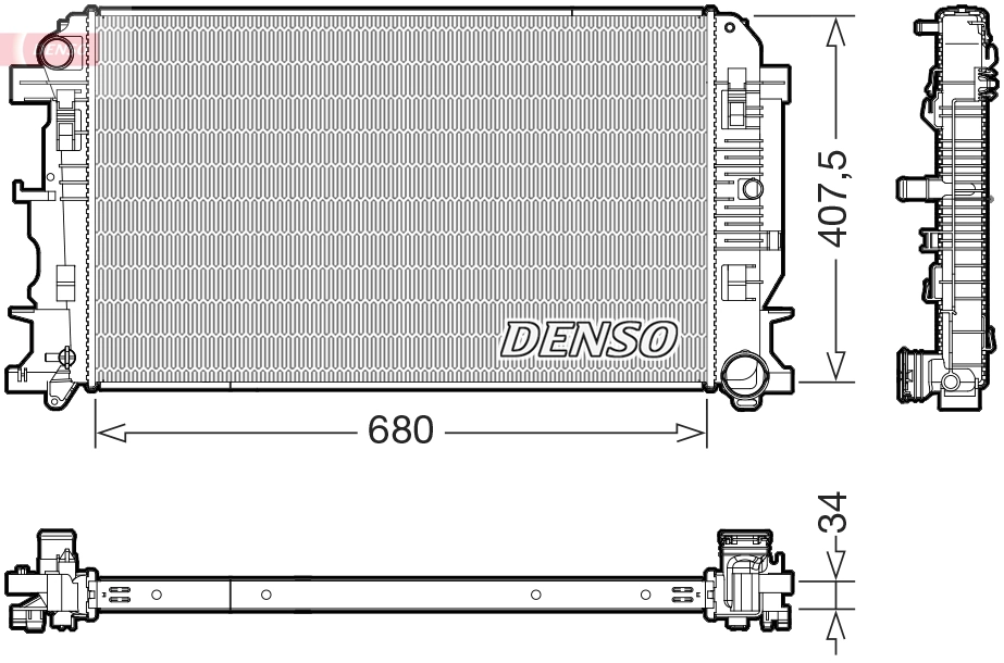 Radiator, engine cooling DRM17117